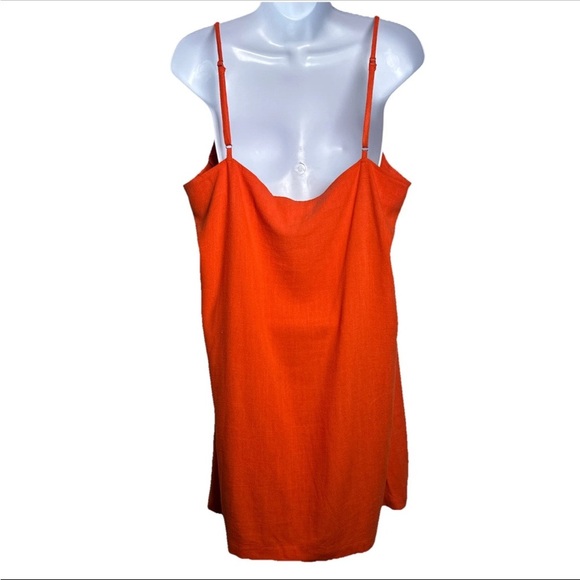 Lulus Women’s Mini Sun Dress XL Spaghetti Sleeveless Linen Pullover Sundress - Picture 9 of 13
